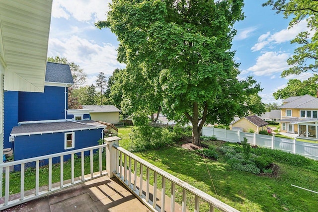 308 Forest St, Mount Horeb, WI 53572 - balcony with a residential view