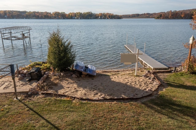 3720 County Highway Nn, West Bend, WI 53095 - view of dock with a water view