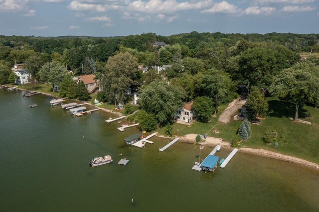 3720 County Highway Nn, West Bend, WI 53095 - aerial view with a water view and a forest view