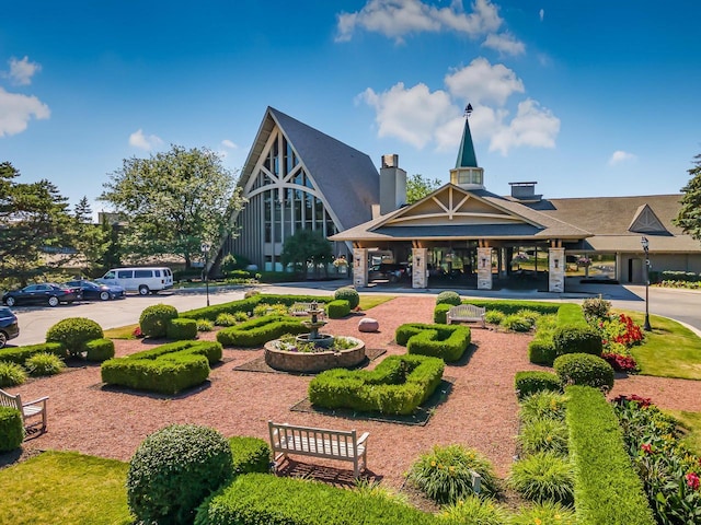 view of home's community with a gazebo