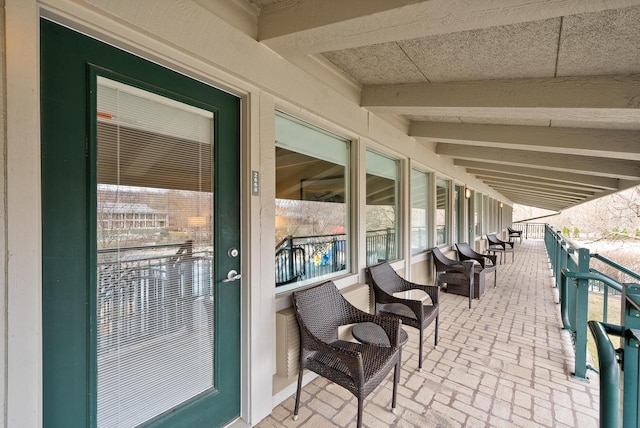 exterior space featuring a balcony