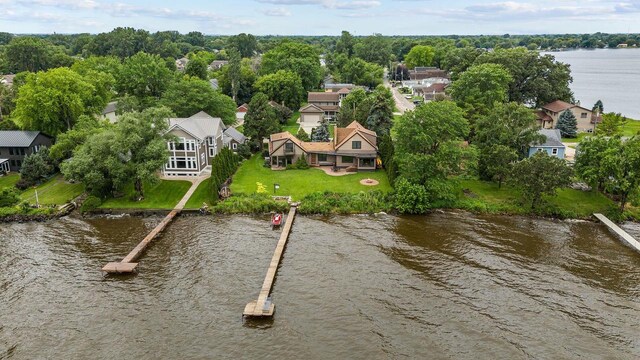 2346 Hickory Ln, Oshkosh, WI 54901 - bird's eye view featuring a residential view and a water view