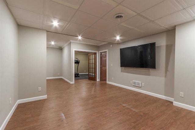 1579 Foxfire Ct, Waupaca, WI 54981 - interior space featuring visible vents, baseboards, and wood finished floors