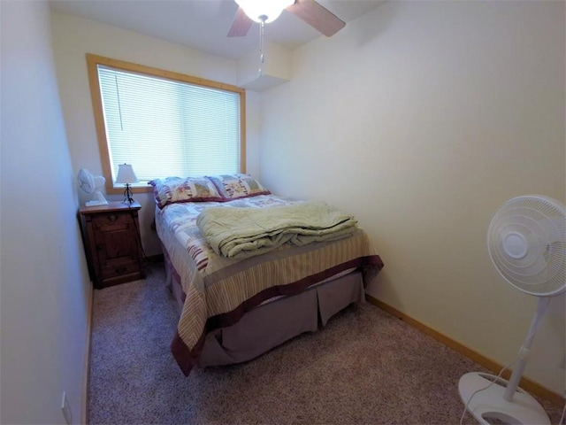 7744 Otte Dr Unit 1, Hayward, WI 54843 - bedroom featuring carpet and ceiling fan