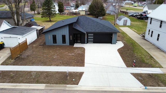 bird's eye view featuring a residential view