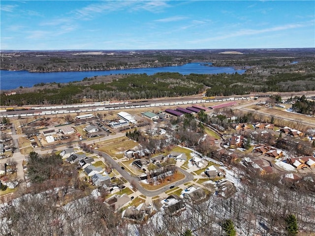 820 Rusty Ct, Altoona, WI 54720 - aerial view of property and surrounding area featuring nearby suburban area and a large body of water
