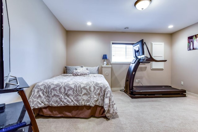 6679 S Chickahauk Trl, Middleton, WI 53562 - carpeted bedroom featuring baseboards and recessed lighting