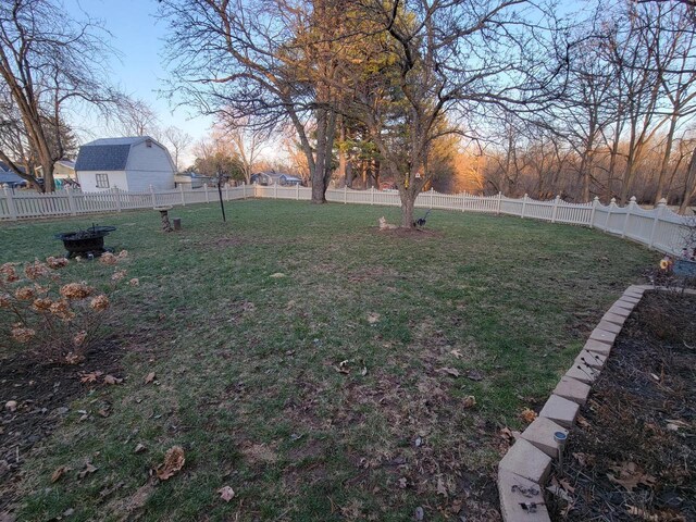 2215 N Shore Dr, Delavan, WI 53115 - view of yard with a fenced backyard