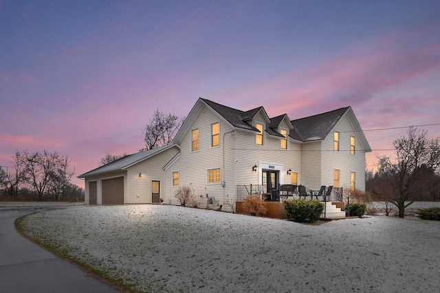 3304 Nicolet Dr, Green Bay, WI 54311 - exterior space with gravel driveway and a garage