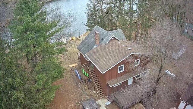 N9148 Sandy Lake Rd, Neshkoro, WI 54960 - bird's eye view with a water view