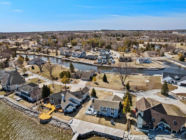 535 E Vine Ct, Sturgeon Bay, WI 54235 - bird's eye view featuring a residential view and a water view
