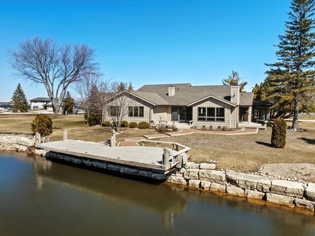 535 E Vine Ct, Sturgeon Bay, WI 54235 - back of house featuring a water view