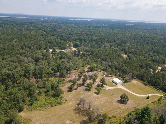 N9656 19th Ave, Necedah, WI 54646 - drone / aerial view featuring a wooded view