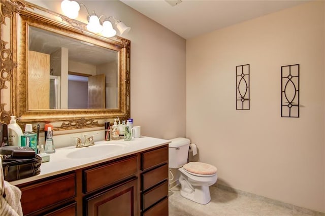 4330 S Pointe Ct, Eau Claire, WI 54701 - bathroom featuring toilet, vanity, and tile patterned flooring