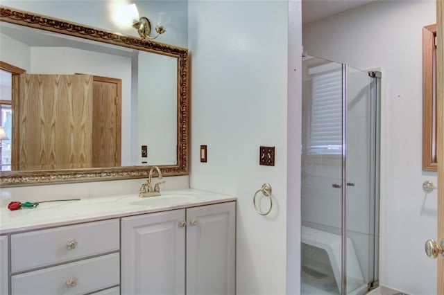 4330 S Pointe Ct, Eau Claire, WI 54701 - full bath with a stall shower and vanity