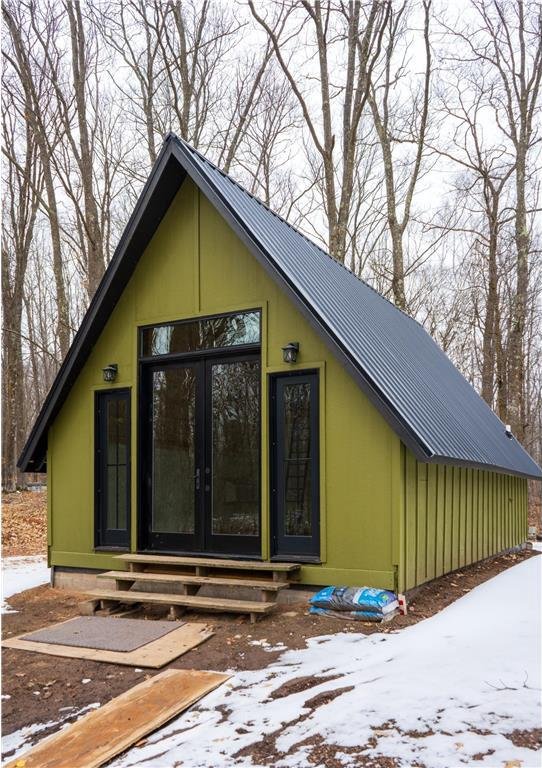 61128 Fleming Loop, Askov, MN 55704 - exterior space featuring french doors