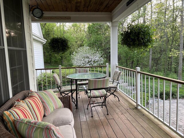 S51W29202 Ridgefield Rd, Waukesha, WI 53189 - deck featuring outdoor dining area