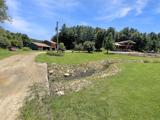 26350 Drake Ln, Cazenovia, WI 53924 - view of yard with driveway