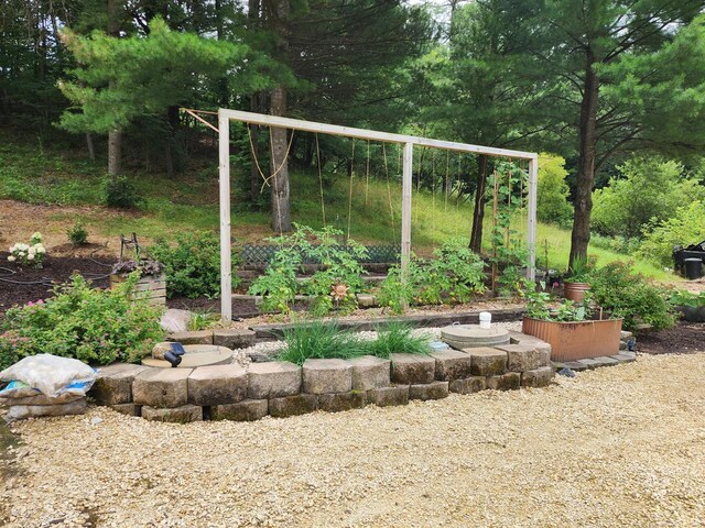 26350 Drake Ln, Cazenovia, WI 53924 - view of yard featuring a garden