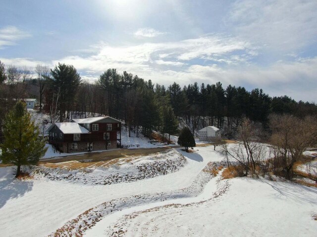 26350 Drake Ln, Cazenovia, WI 53924 - exterior space featuring a wooded view