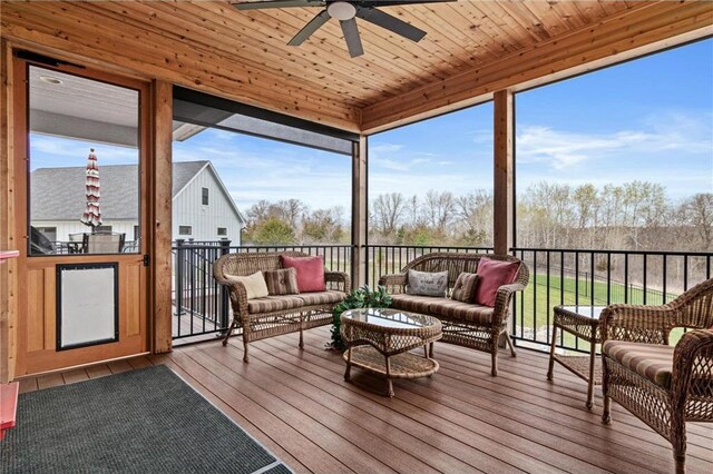 438 Highland Vw, Houlton, WI 54082 - sunroom / solarium featuring plenty of natural light