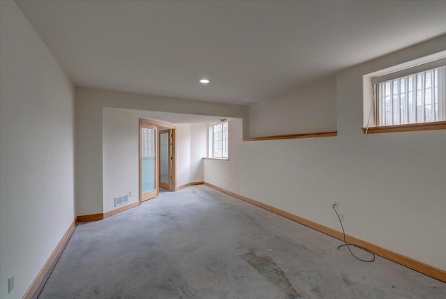 2026 Stonehaven Dr, Sun Prairie, WI 53590 - carpeted spare room with visible vents, recessed lighting, and baseboards