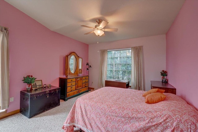 2026 Stonehaven Dr, Sun Prairie, WI 53590 - bedroom featuring carpet and a ceiling fan