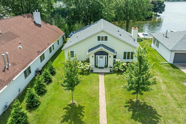 W1335 N Blue Spring Lake Dr, Palmyra, WI 53156 - bird's eye view featuring a water view
