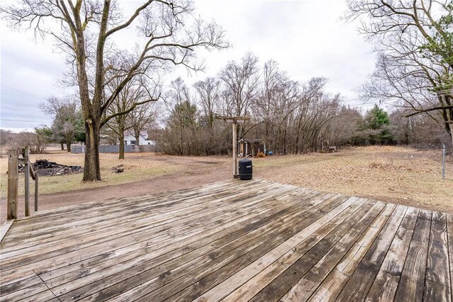 3202 120th St, Chippewa Falls, WI 54729 - view of wooden deck