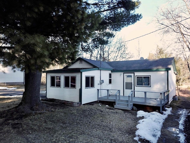 N10444 N Horseshoe Rd, Tomahawk, WI 54487 - view of front of house featuring a wooden deck