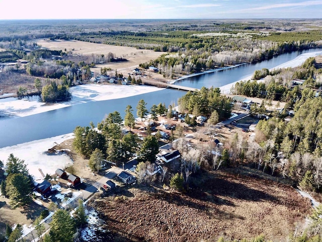 N10444 N Horseshoe Rd, Tomahawk, WI 54487 - bird's eye view with a water view and a view of trees