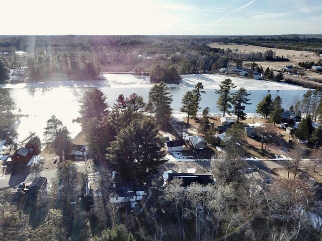 N10444 N Horseshoe Rd, Tomahawk, WI 54487 - birds eye view of property featuring a wooded view