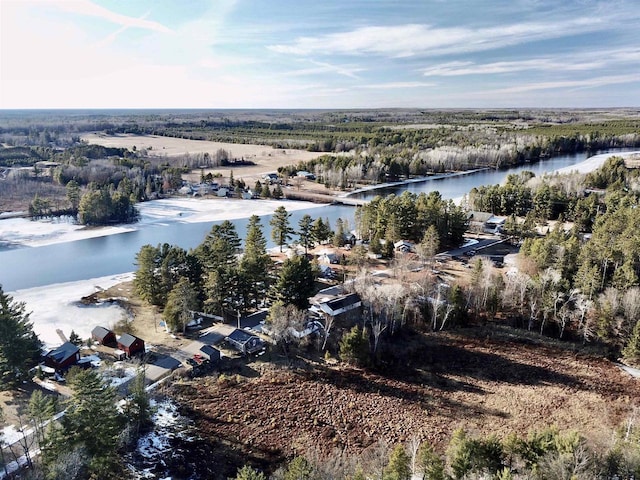 N10444 N Horseshoe Rd, Tomahawk, WI 54487 - aerial view featuring a water view