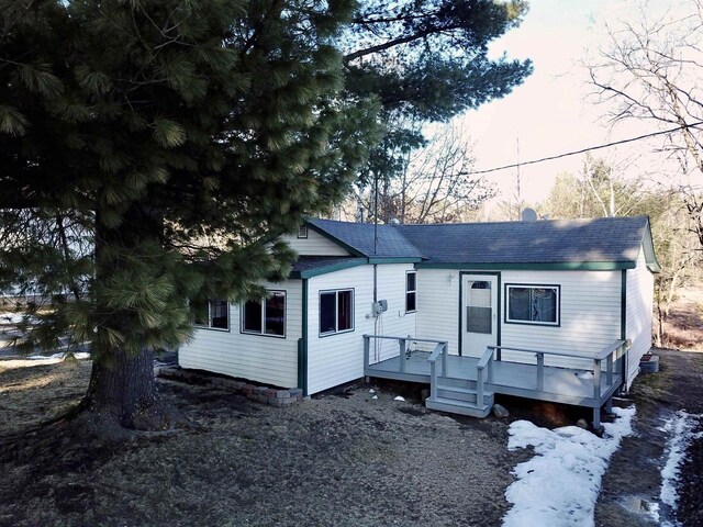 N10444 N Horseshoe Rd, Tomahawk, WI 54487 - view of front of property featuring a wooden deck