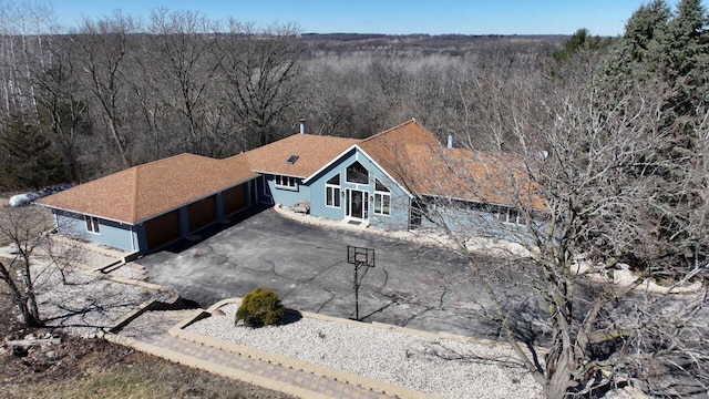 W590 Kearney Rd, Burlington, WI 53105 - aerial view featuring a view of trees