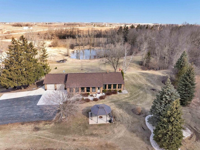 3237 Mill Rd, Greenleaf, WI 54126 - birds eye view of property with a water view