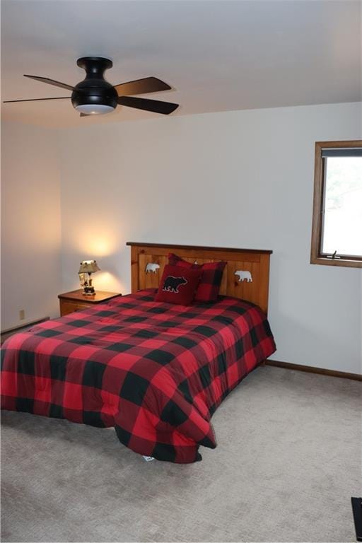 28942 Spring Green Way, Danbury, WI 54830 - carpeted bedroom featuring a ceiling fan