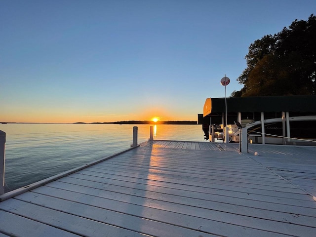549 Illinois Ave, Green Lake, WI 54941 - view of dock featuring a water view