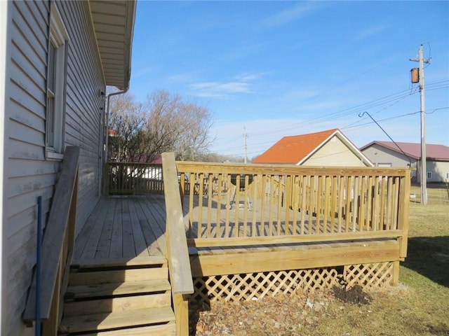 204 W Main St, Thorp, WI 54771 - view of wooden terrace