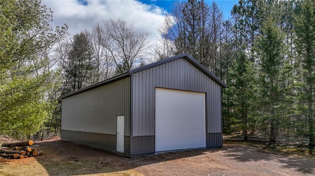 27183 250th St, Holcombe, WI 54745 - view of outdoor structure featuring driveway and an outbuilding