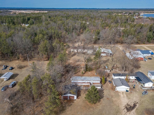 N7363 Wahneeta Ave, New Lisbon, WI 53950 - aerial view with a wooded view