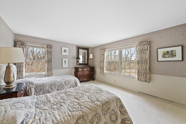 8704 W Bonniwell Rd, Mequon, WI 53097 - bedroom with multiple windows and carpet