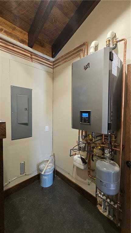 11960 US Highway 63, Hayward, WI 54843 - utility room with water heater and electric panel