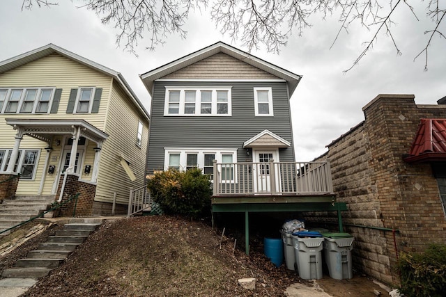 view of rear view of property
