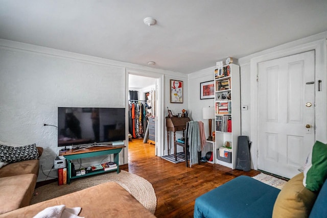 living room featuring wood finished floors