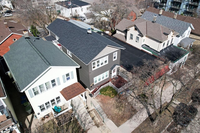 birds eye view of property featuring a residential view