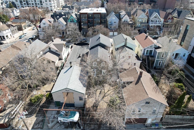 drone / aerial view featuring a residential view