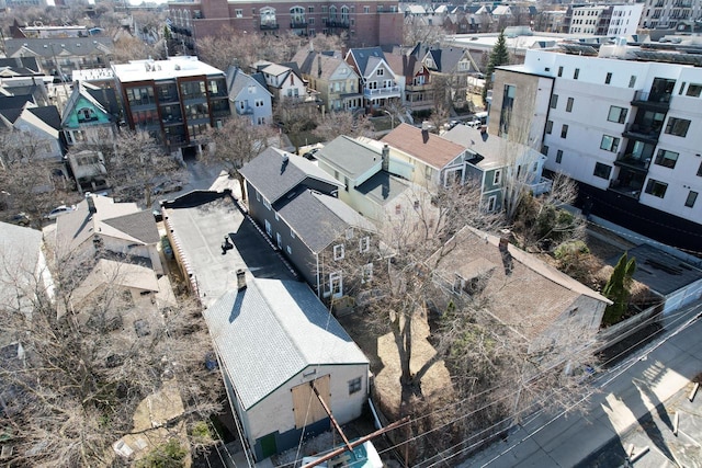 drone / aerial view with a residential view