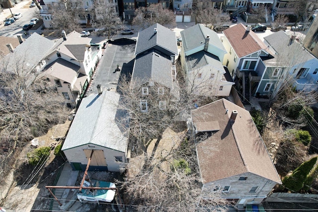 drone / aerial view featuring a residential view