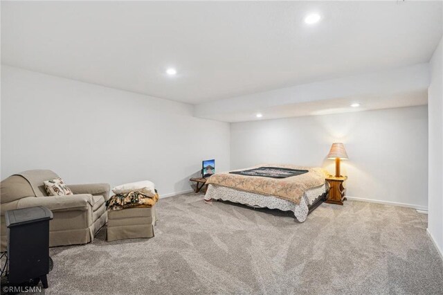 219 Bluff Dr, Somerset, WI 54025 - bedroom with carpet floors, baseboards, and recessed lighting